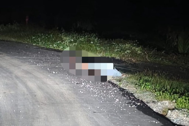 Image from: Mayat lelaki dipercayai mangsa bunuh dijumpai di tepi jalan