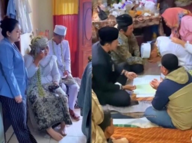 Image from: Pengantin ijab kabul di sisi jenazah bapa