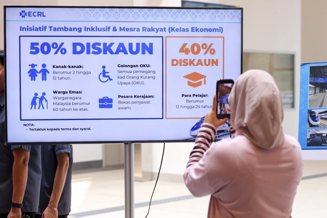 Image from: Tiket ECRL mula dijual pertengahan November