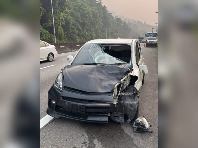 Image from: Polis bantuan Plus maut dilanggar Myvi