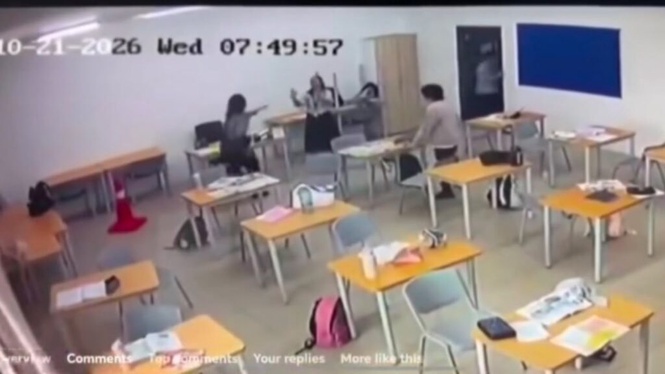 Image from: Pelajar serang guru wanita, jumpa pisau kecil, kapak