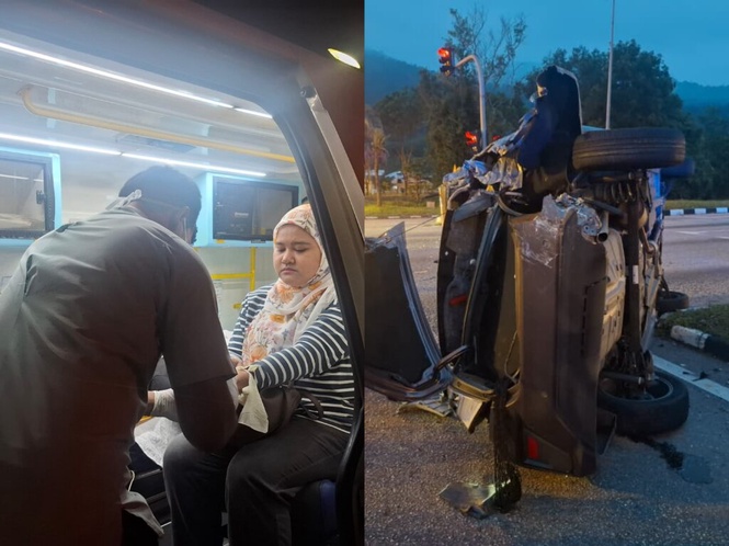 Image from: Saksi, rakaman ‘dashcam’ kemalangan babitkan dua wartawan dicari