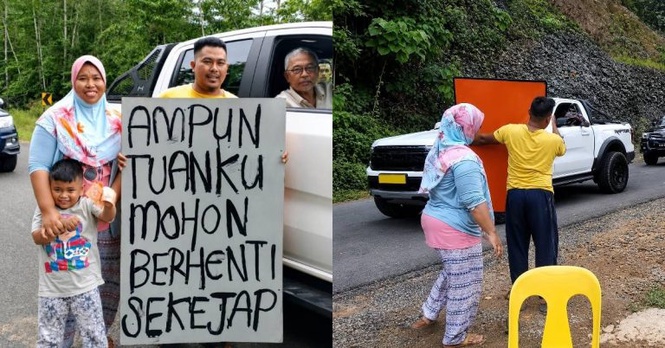 Image from: 13 Tahun Hidup Tanpa Elektrik, Tindakan Berani Keluarga Tahan Kenderaan Sultan Pahang Akhirnya Bawa Sinar