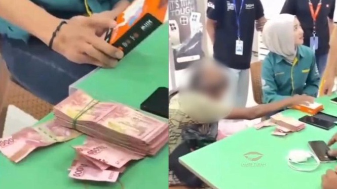 Image from: Pengemis Beli iPhone Tunai Undang Perhatian Ramai