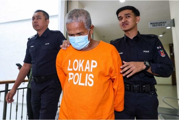 Image from: Warga emas dipenjara 33 tahun, 14 sebatan kerana rogol dan amang seksual cucu
