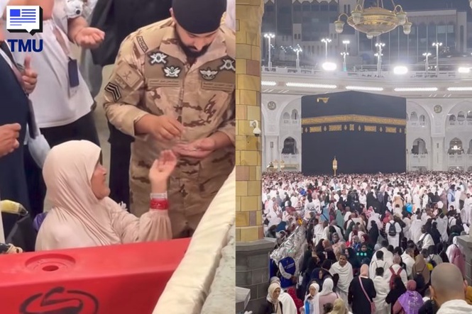 Image from: “They Are The Sweetest” – Jemaah Umrah Kongsi Kebaikan Haram Police Ketika Terpisah Dengan Suami