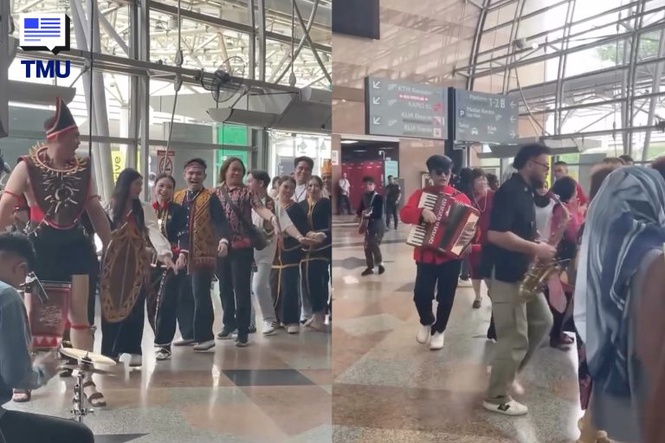 Image from: “Tak Rasa Menganggu Ke?” Rupanya Wanita Ini Turut Sama Menari Bersama Komuniti Borneo Di KL Sentral