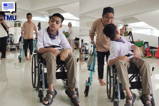 Image from: Senyuman Berubah Saat Terpandang Abang, Momen Adik Istimewa Ini Undang Sebak Ramai
