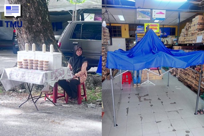Image from: “Saya Tak Kaya, Tapi Saya Tahu Ramai Orang Kaya Hati” – Lelaki Sebak Lihat Warga Emas Berniaga Dalam Hujan, Terus Hulur Bantuan