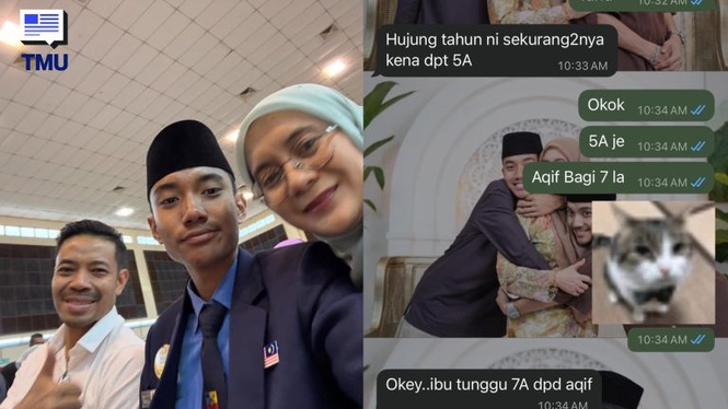 Image from: “Ibu Dah Tak Tanya Dah…” – Luahan Pelajar SPM Rindu Arwah Ibu Buat Ramai Sebak, Janji Raih 7A Tak Sempat Ditunaikan