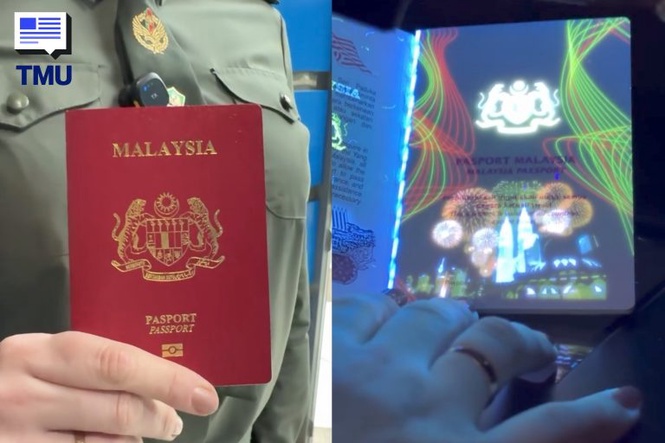 Image from: ‘Cantik Betul!’ Netizen Tumpang Bangga, Video Pegawai Sempadan Belarus Tampilkan Pasport Malaysia