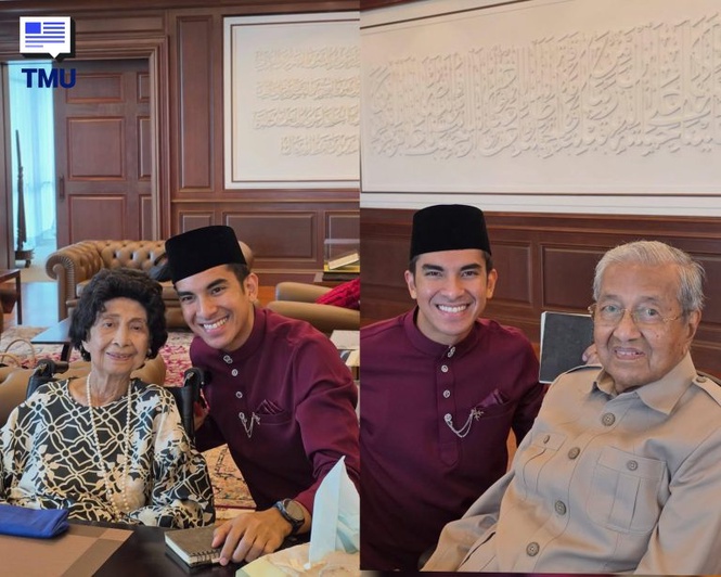 Image from: Syed Saddiq Hantar Sendiri Kad Kahwin Kepada Tun Mahathir & Tun Hasmah, Minta Petua Rumah Tangga