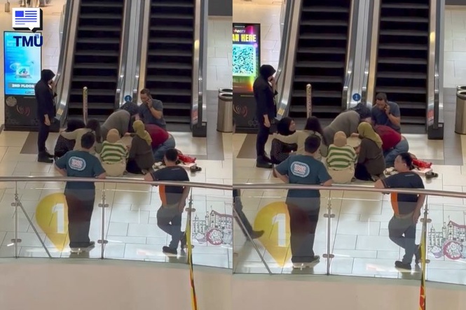 Image from: Wanita Bantu CPR Mangsa Pengsan Di Pusat Beli-Belah, Usaha Lebih 15 Minit Curi Perhatian