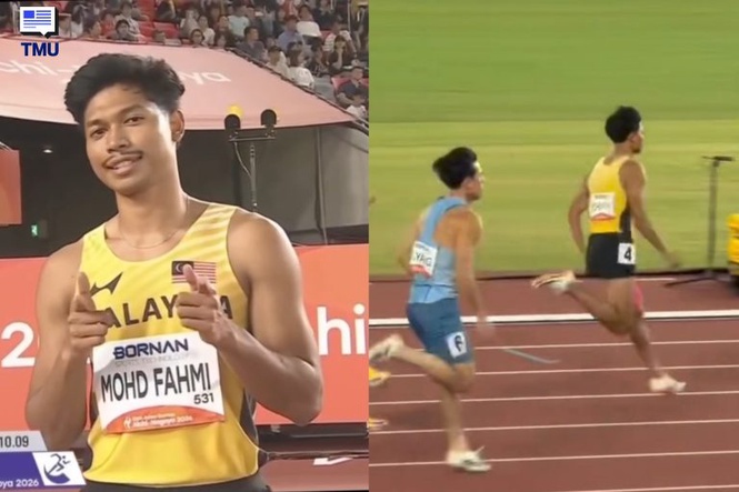 Image from: Azeem Fahmi Juara Heat 5 Dengan Catatan 10.17 Saat, Mara Ke Separuh Akhir 100 Meter