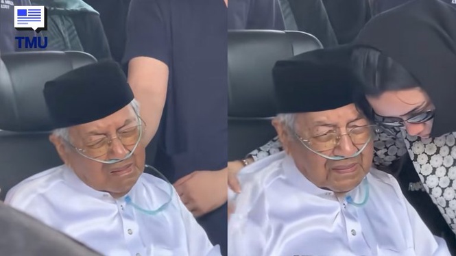 Image from: Tun Dr Mahathir Menitis Air Mata Di Istiadat Pengebumian Tun Dr Siti Hasmah