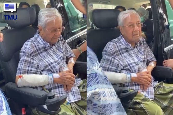 Image from: Wartawan Sebak Ketika Liputan Tun M Ziarah Pusara Tun Hasmah