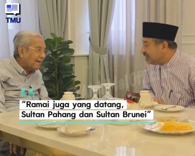 Image from: Akhi Mal Kongsi Rakaman Pertemuan MB Kelantan Dengan Tun M, Nasihat Bangsa Melayu Jadi Tumpuan