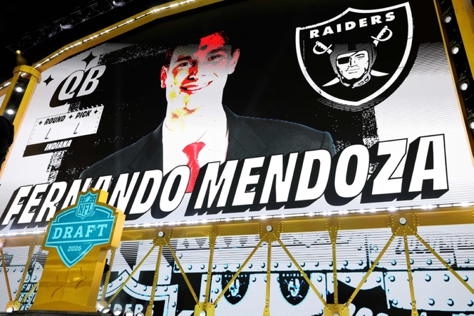 Raiders take quarterback Mendoza with No. 1 NFL draft pick