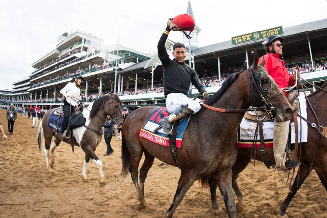Golden Tempo wins Kentucky Derby in historic triumph for trainer DeVaux