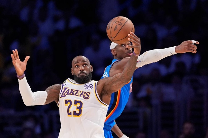 Thunder charge past Lakers 131-108 in Game 3