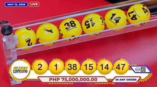 No winners in Ultra Lotto 6/58, Mega Lotto 6/45 draws for May 15