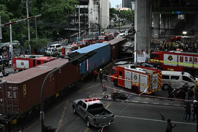 Train driver charged over deadly Bangkok bus collision used drugs - official