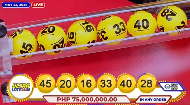 No winners in Ultra Lotto 6/58, Mega Lotto 6/45 draws for May 22