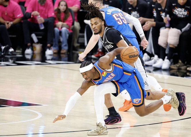 SGA leads Thunder past Spurs for 2-1 lead