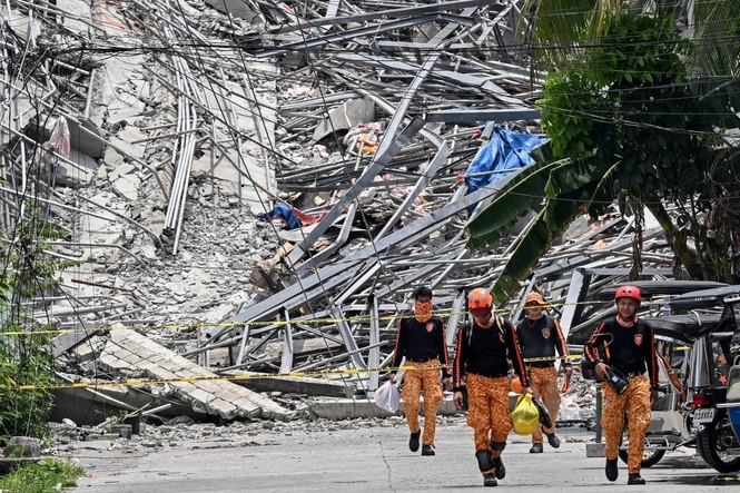 Remulla to seek DOJ hold departure order vs owner, contractor of collapsed Angeles City building