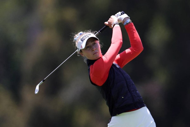 Nelly Korda shares US Women's Open lead with Kim Sei-young after stunning rally