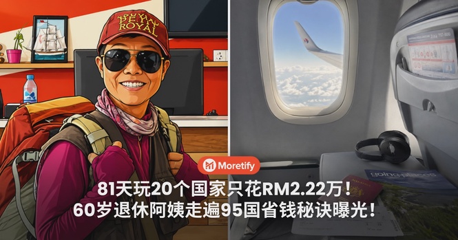 81天玩20个国家只花RM2.22万!60岁退休阿姨走遍95国省钱秘诀曝光!