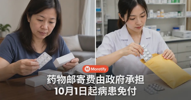选用药物邮寄服务的病患,10月1日起免付运费