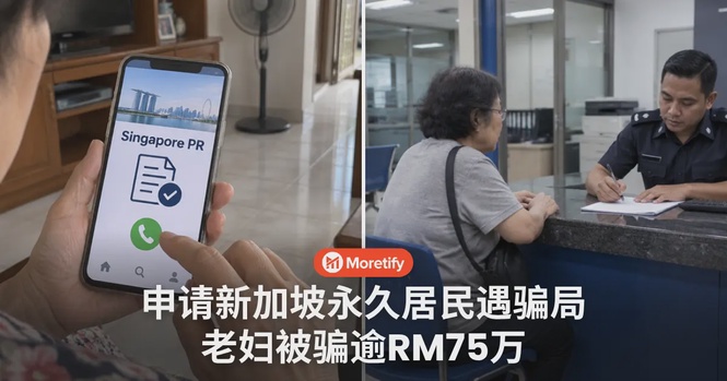 新加坡永久居民申请骗局:先收S$300专业费,老妇最终被骗逾RM75万