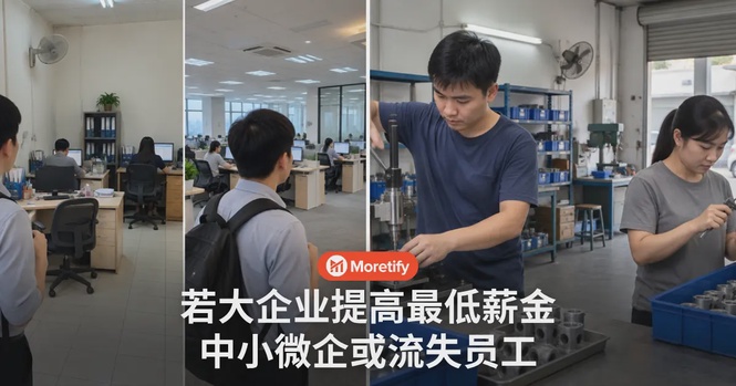 大企业若提高最低薪金,中小微企或留不住员工