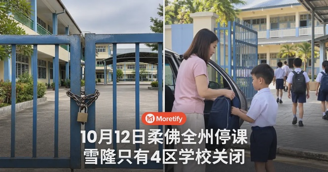 10月12日学校停课名单出炉!柔佛全州、雪隆4区继续关闭