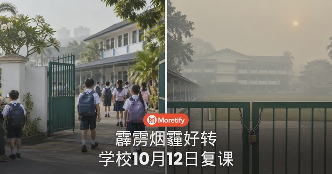 霹雳烟霾好转!全州API降到150以下,学校周一复课
