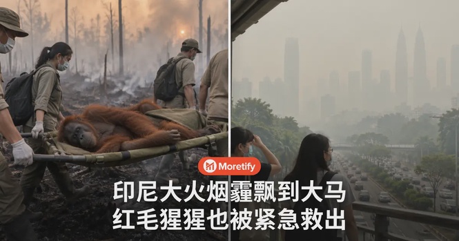 印尼大火烟霾笼罩大马,连红毛猩猩都要紧急撤离!
