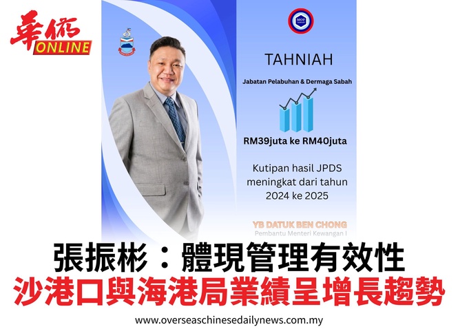 張振彬:體現管理有效性沙港口與海港局業績呈增長趨勢