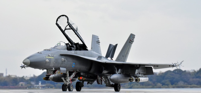 Image from: Jet pejuang TUDM jenis F/A-18D mendarat cemas di KKIA