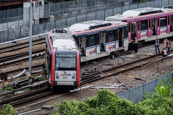 Image from: APAD buka kertas siasatan insiden tren tergelincir di Stesen Chan Sow Lin