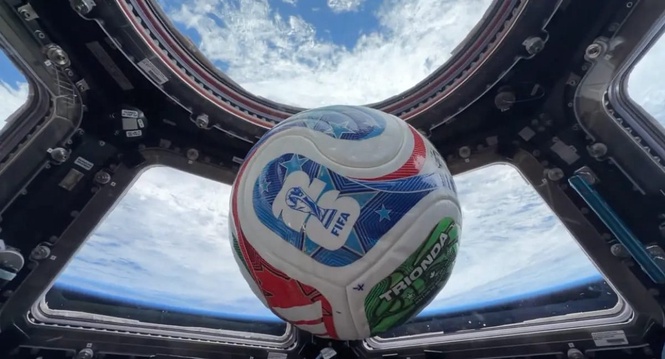 Image from: NASA vows to send football to Moon if US wins 2026 World Cup
