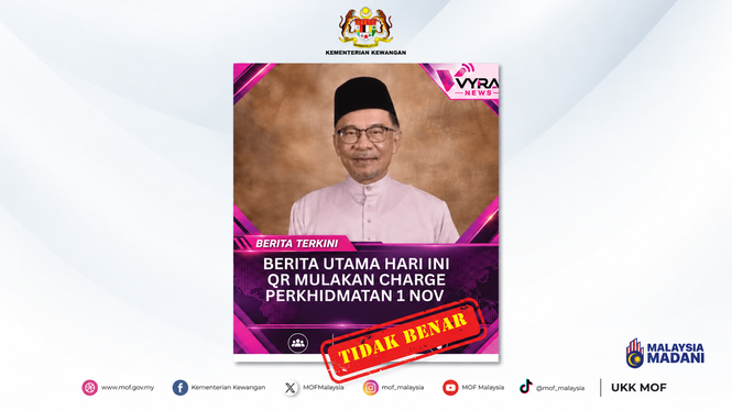 Image from: Poster dakwa caj perkhidmatan QR bermula 1 Nov palsu: MOF