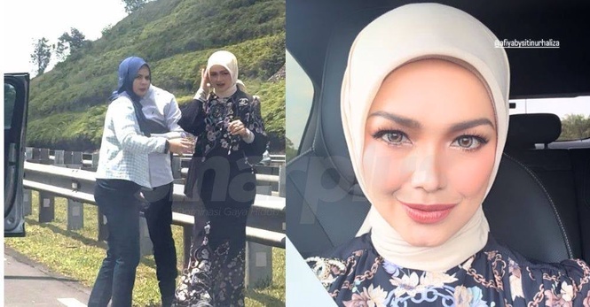 Image from: Siti Nurhaliza kemalangan di MEX, alami lebam & bengkak kaki