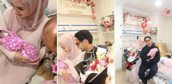 Image from: Hadiah terindah setahun kahwin, Sufian Suhaimi timang anak, netizen kagum jaga privasi tanpa 'gender reveal'- 'Know-know dah jadi ayah'