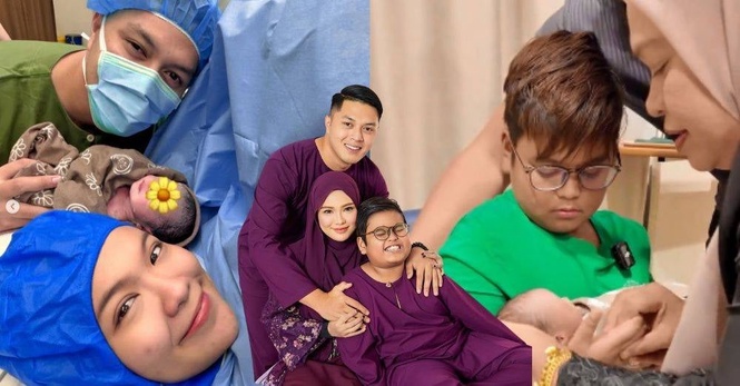 Image from: 10 tahun menanti, Bella Park kongsi momen anak sulung teruja jumpa adik baharu, layanan nenek tiri sentuh hati warganet