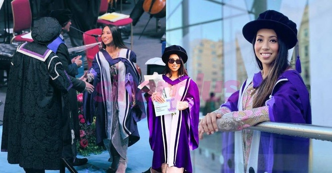 Image from: 'Malam panjang, syif on-call, tesis...' Dr Amalina graduasi PhD Imperial College London, kongsi pengorbanan di sebalik kejayaan, luahan buat 2 puteri