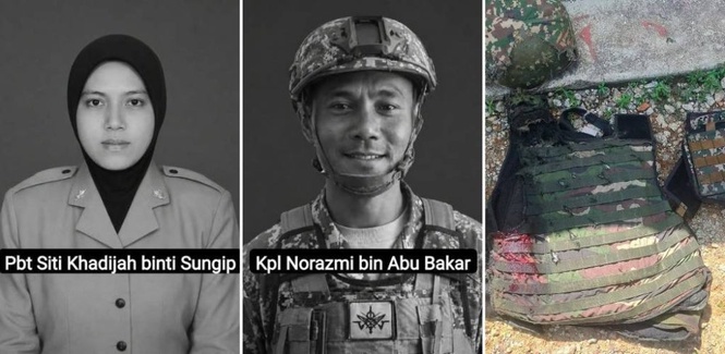 Image from: Pilu! Dua wira negara termasuk anggota wanita tentera darat maut terkena letupan grenad di Kem Hobart