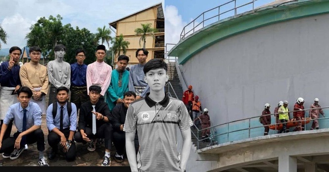 Image from: 'Arwah baik sangat, jaga solat..." Pelajar UPM maut tersedut tangki air ketika intern, berikut kronologi kejadian