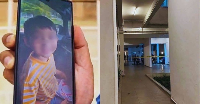 Image from: Panjat kerusi di ruang tamu disyaki punca kanak-kanak lelaki maut jatuh tingkat 24. Bapa keluar kerja, adik-beradik tidur