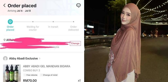 Image from: Fatin Afeefa titip kata semangat & beli barang jualan Abby Abadi -'ALLAH tak tidur, kakak kuat...'
